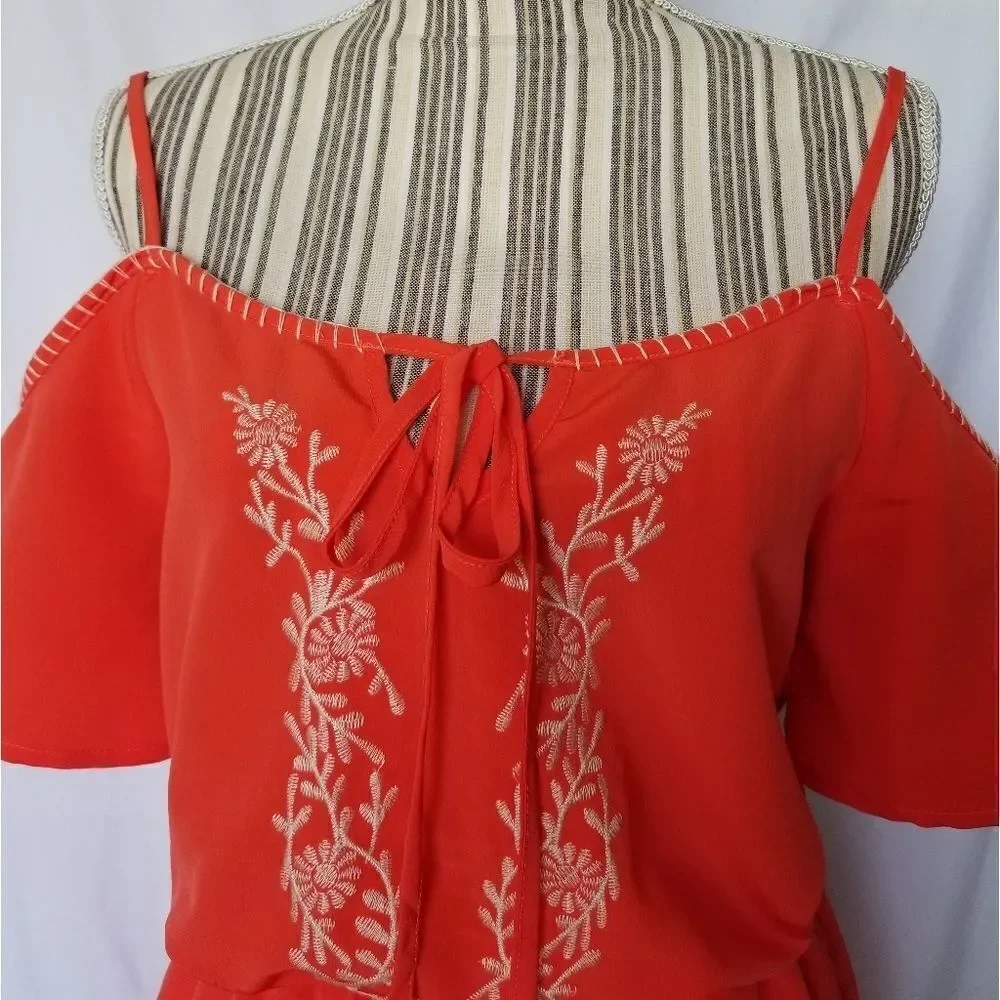 Final Sale! Nwot Orange romper